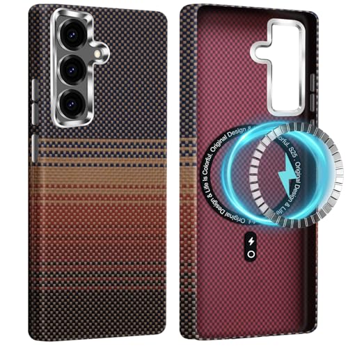 2Buyshop für Samsung Galaxy S25 Hülle Ultradünn aus Aramidfaser Magnetische mit Mag-Safe Kratzfeste Handyhülle Taktile Gewebte Case Angenehmem Griff Kameraschutz Schutzhülle für Samsung S25 5G Cover 2Buyshop für Samsung Galaxy S25 Hülle Ultradünn aus Aramidfaser Magnetische mit Mag-Safe Kratzfeste Handyhülle Taktile Gewebte Case Angenehmem Griff Kameraschutz Schutzhülle für Samsung S25 5G Cover von 2Buyshop