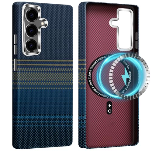 2Buyshop für Samsung Galaxy S25 Plus Hülle Dünn Aramidfaser Magnetische mit Mag-Safe Kratzfeste Handyhülle Taktile Gewebte Case Angenehmem Griff Kameraschutz Schutzhülle für Samsung S25 Plus Cover 2Buyshop für Samsung Galaxy S25 Plus Hülle Dünn Aramidfaser Magnetische mit Mag-Safe Kratzfeste Handyhülle Taktile Gewebte Case Angenehmem Griff Kameraschutz Schutzhülle für Samsung S25 Plus Cover von 2Buyshop