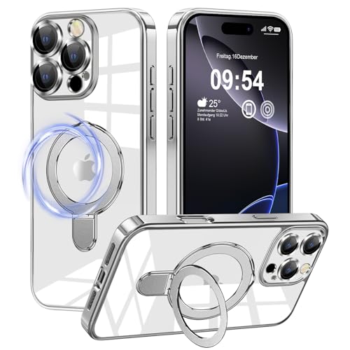 2Buyshop für iPhone 16 Pro Max Hülle für Mag-Safe Silikon Transparent Anti Gelb Unsichtbarer Ständer Stoßfest Kameraschutz Schutzhülle für iPhone 16 Pro Max Case 2Buyshop für iPhone 16 Pro Max Hülle für Mag-Safe Silikon Transparent Anti Gelb Unsichtbarer Ständer Stoßfest Kameraschutz Schutzhülle für iPhone 16 Pro Max Case von 2Buyshop