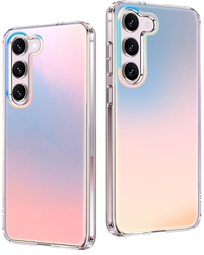 2Buyshop Handyhülle für Samsung Galaxy S23 Hülle Stoßfeste Kratzfeste Holografisch Irisierend Robust PC Schutzhülle für Samsung Galaxy S23 5G Hülle mit Farbwechsel Effekt Matt Galaxy S23 Case Cover von 2Buyshop