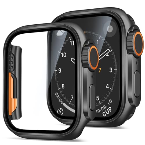 Hülle für Apple Watch Serie 9 8 7 41mm mit Displayschutz - Hart Schutz Kratzfest Ultradünne Gehäuse für iWatch Ultra 2 - Schutzhülle Case Hülle für Apple Watch Serie 9 8 7 41mm mit Displayschutz - Hart Schutz Kratzfest Ultradünne Gehäuse für iWatch Ultra 2 - Schutzhülle Case von 2Buyshop