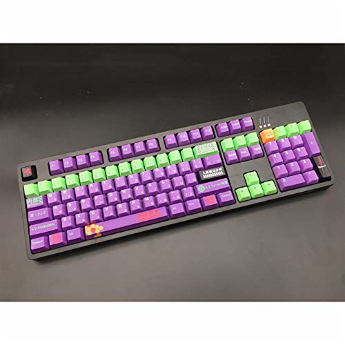 2Duck Eva 01 PBT Keycap Evangelion 117 Keys Farbstoff Sublimation OEM-Profil Japanische Personalisierte Keycaps Für Cherry MX Switch Mechanische Gaming-Tastatur von 2Duck