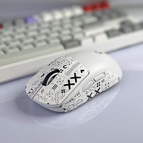 Maus Anti-Rutsch Griffband, Schweißfeste Eidechse-Skins-Aufkleber For Logitech G Pro Wireless / G Pro X Superlight Gaming-Maus, Professioneller Gamer DIY Kit ( Color : 5 , Size : G Pro X Superlight ) von 2Duck