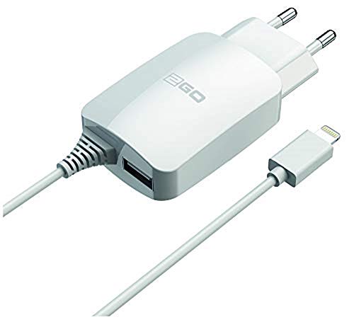 2GO Ladegerät 110V-240V 2100mA, für Apple Lightning 2GO Kabel, weiß, für iPhone, 797166 von 2GO