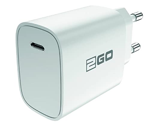 2GO Netz-Ladegerät 100V-240V-Power Delivery-weiß USB Type C von 2GO