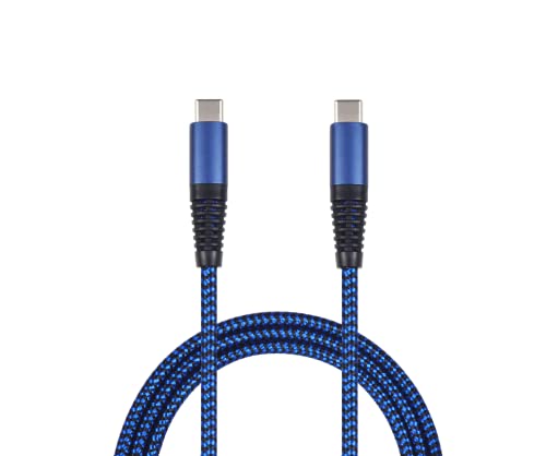 2GO USB Ladekabel - blau - 100cm USB Type-C auf USB Type-C von 2GO