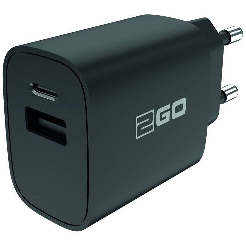 2GO USB Schnellladegerät USB + USB-C von 2GO