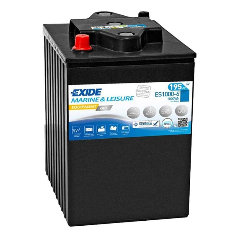 Versorgungsbatterie Exide ES1000-6 (passend für G180/6) 6V 190Ah Bleigel Akku VRLA von 2GO