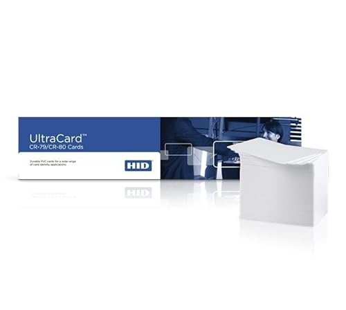 2ID - HID UltraCard x500 Blanko-PVC-Karten | Kompatibel mit jedem Direkt-to-Karten-Drucker | 100 % PVC | perfekt für farbige Foto-Ausweise, Geschenk- und Treuekarten von 2ID