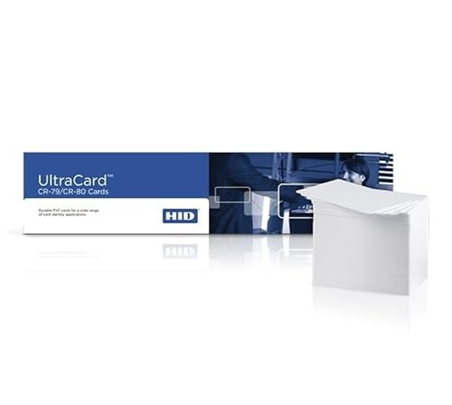 2ID - HID UltraCard x500 Blanko-PVC-Karten | Kompatibel mit jedem Direkt-to-Karten-Drucker | 100 % PVC | perfekt für farbige Foto-Ausweise, Geschenk- und Treuekarten von 2ID