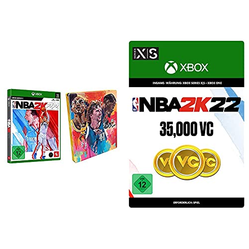 NBA 2K22 Amazon Steelbook - [Xbox Series X] + 35,000 VC [Xbox - Download Code] von 2K