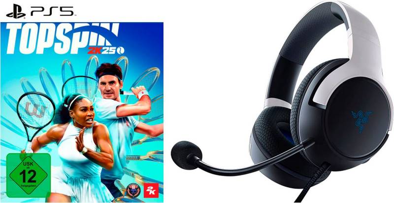 Top Spin 2K25 + Hammerhead Pro HyperSpeed Kopfhörer PlayStation 5 von 2K