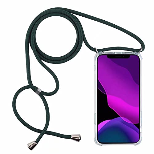 2NDSPRlNG Handykette Schutzhülle kompatibel mit Samsung Galaxy S22 Ultra 5G Handyhülle Band,Halsband Lanyard Silikonhülle,Dunkelgrün 2NDSPRlNG Handykette Schutzhülle kompatibel mit Samsung Galaxy S22 Ultra 5G Handyhülle Band,Halsband Lanyard Silikonhülle,Dunkelgrün von 2NDSPRlNG