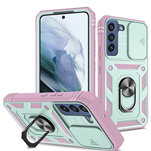2NDSPRlNG Schutzhülle kompatibel mit Samsung Galaxy S22, Kameraschutz aus hartem Polycarbonat, stoßfest, stoßfest, Grün/Pink 2NDSPRlNG Schutzhülle kompatibel mit Samsung Galaxy S22, Kameraschutz aus hartem Polycarbonat, stoßfest, stoßfest, Grün/Pink von 2NDSPRlNG