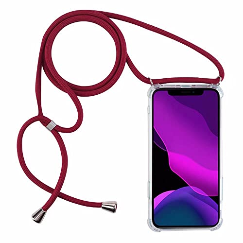 2NDSPRlNG Schutzhülle mit Halskette, kompatibel mit Oppo Find X3/Find X3 Pro 5G, Umhängeband aus Seil, Anhänger, Rot 2NDSPRlNG Schutzhülle mit Halskette, kompatibel mit Oppo Find X3/Find X3 Pro 5G, Umhängeband aus Seil, Anhänger, Rot von 2NDSPRlNG