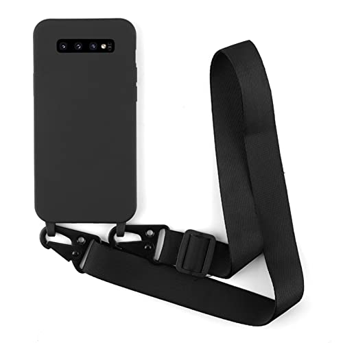 2NDSPRlNG Schutzhülle mit Halskette, kompatibel mit Samsung Galaxy S10, Umhängeband aus Seil, Anhänger, Schutzhülle aus weichem Silikon, Schwarz 2NDSPRlNG Schutzhülle mit Halskette, kompatibel mit Samsung Galaxy S10, Umhängeband aus Seil, Anhänger, Schutzhülle aus weichem Silikon, Schwarz von 2NDSPRlNG