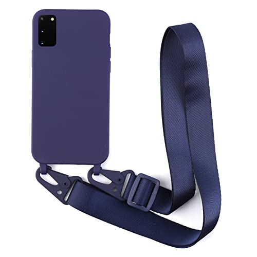 2NDSPRlNG Schutzhülle mit Halskette, kompatibel mit Samsung Galaxy S20 FE/S20 FE 5G, Umhängeband aus Seil, Anhänger aus weichem Silikon, Blau 2NDSPRlNG Schutzhülle mit Halskette, kompatibel mit Samsung Galaxy S20 FE/S20 FE 5G, Umhängeband aus Seil, Anhänger aus weichem Silikon, Blau von 2NDSPRlNG