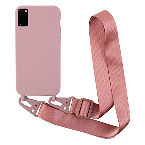 2NDSPRlNG Schutzhülle mit Halskette, kompatibel mit Samsung Galaxy S20 Plus, Umhängeband aus Seil, Anhänger aus weichem Silikon, Roségold 2NDSPRlNG Schutzhülle mit Halskette, kompatibel mit Samsung Galaxy S20 Plus, Umhängeband aus Seil, Anhänger aus weichem Silikon, Roségold von 2NDSPRlNG