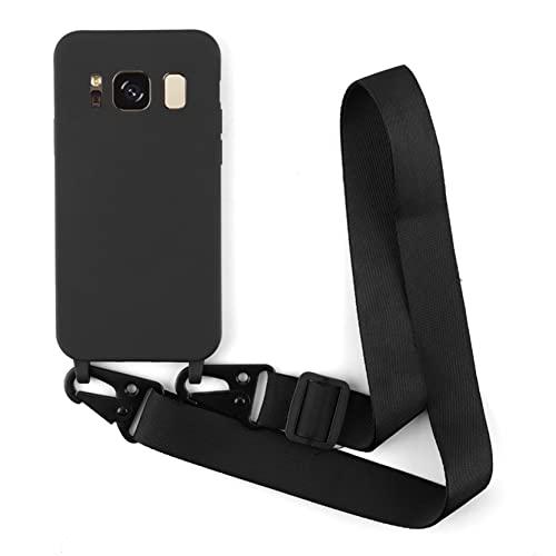 2NDSPRlNG Schutzhülle mit Halskette, kompatibel mit Samsung Galaxy S8, Umhängeband aus Seil, Anhänger, Schutzhülle, weiches Silikon, Schwarz 2NDSPRlNG Schutzhülle mit Halskette, kompatibel mit Samsung Galaxy S8, Umhängeband aus Seil, Anhänger, Schutzhülle, weiches Silikon, Schwarz von 2NDSPRlNG