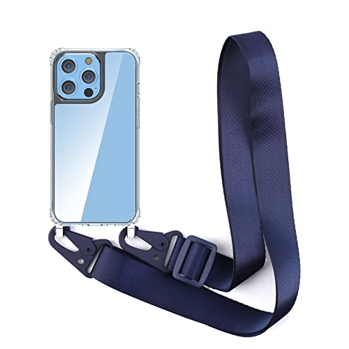 2NSPDRGNI Handykette Schutzhülle kompatibel mit iPhone 6/7/8/iPhone SE 2020/iPhone SE 2022 Handyhülle mit Band,Halsband Lanyard Transparent Silikonhülle,Blau von 2NSPDRGNI