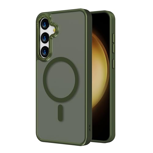 2NSPDRGNI Magnetisch Hülle für Samsung Galaxy S23,Durchscheinende Matt Schutzhülle Handyhülle Case Cover,Grün 2NSPDRGNI Magnetisch Hülle für Samsung Galaxy S23,Durchscheinende Matt Schutzhülle Handyhülle Case Cover,Grün von 2NSPDRGNI