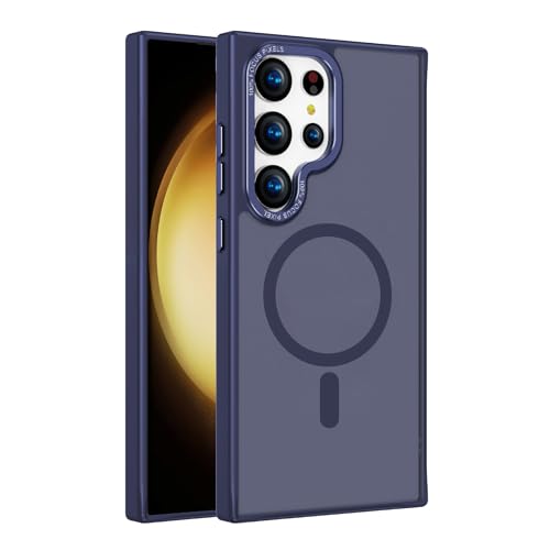 2NSPDRGNI Magnetisch Hülle für Samsung Galaxy S25 Ultra,Durchscheinende Matt Schutzhülle Handyhülle Case Cover,Blau 2NSPDRGNI Magnetisch Hülle für Samsung Galaxy S25 Ultra,Durchscheinende Matt Schutzhülle Handyhülle Case Cover,Blau von 2NSPDRGNI