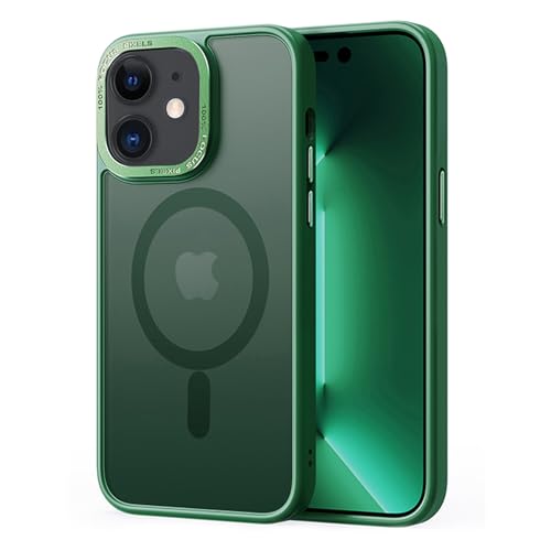 2NSPDRGNI Magnetisch Hülle für iPhone 11,Durchscheinende Matt Schutzhülle Handyhülle Case Cover,Grün von 2NSPDRGNI