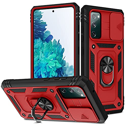 2ndSpring Schutzhülle kompatibel mit Samsung Galaxy S20 FE 5G/S20 FE, Kameraschutz aus hartem Polycarbonat, stoßfest, Rot, Schwarz 2ndSpring Schutzhülle kompatibel mit Samsung Galaxy S20 FE 5G/S20 FE, Kameraschutz aus hartem Polycarbonat, stoßfest, Rot, Schwarz von 2ndSpring