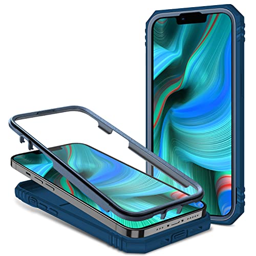 Kameraschutz Hülle kompatibel mit iPhone 6/7/8/SE 2020/iPhone SE 3 2022, Hybrid Schutzhülle Standard Stoßfest Case 360 Metall Ring Halter Handy Hüllen Cover,Blau von 2ndSpring