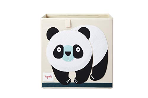 3 Sprouts Cube Storage Box - Organizer Container für Kinder & Kleinkinder, Panda von 3 Sprouts