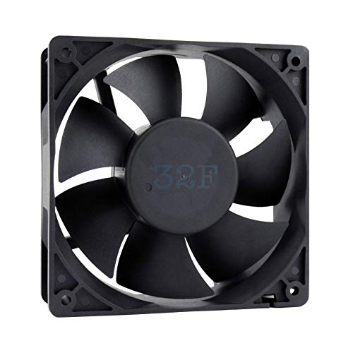 32F Lüfter 120 mm 120 x 120 x 38 1500 RPM 24 V 0,16 A DC Air Fan 12 cm 120 mm 3 Drähte 3 Pin mit Tacho-Sensor Kühlung 120 x 120 x 38 von IANPAV