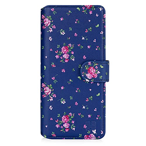 32nd Blumen Series 2.0 - PU Leder-Mappen-Hülle Case Cover für Motorola Moto G22, Blumendesign hüllen Entwurf gemacht Mit Kartensteckplatz und Magnetverschluss - Weinlese-Rosen-Indigo 32nd Blumen Series 2.0 - PU Leder-Mappen-Hülle Case Cover für Motorola Moto G22, Blumendesign hüllen Entwurf gemacht Mit Kartensteckplatz und Magnetverschluss - Weinlese-Rosen-Indigo von 32nd