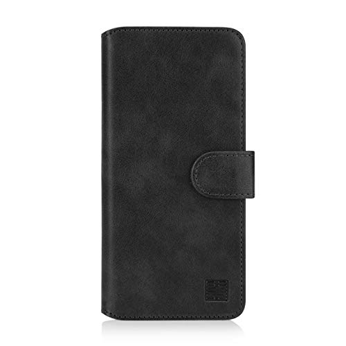 32nd Essential Series 2.0 - PU Leder Mappen Hülle Flip Case Cover für Nokia 3.2 (2019), Ledertasche hüllen mit Magnetverschluss und Kartensteckplatz - Schwarz von 32nd