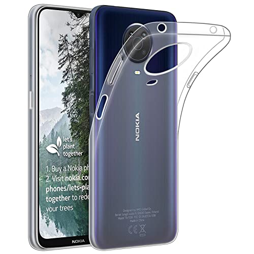 32nd Klare Gel Series - Crystal Clear Gel Ultra Dünn Schutzhülle Case Silikon für Nokia G10 & G20, Durchsichtige Backcover Handyhülle TPU Hülle - Transparent von 32nd