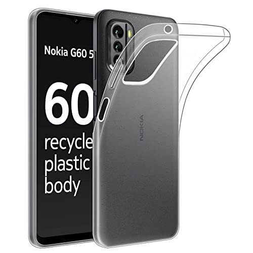 32nd Klare Gel Series - Crystal Clear Gel Ultra Dünn Schutzhülle Case Silikon für Nokia G60, Durchsichtige Backcover Handyhülle TPU Hülle - Transparent von 32nd