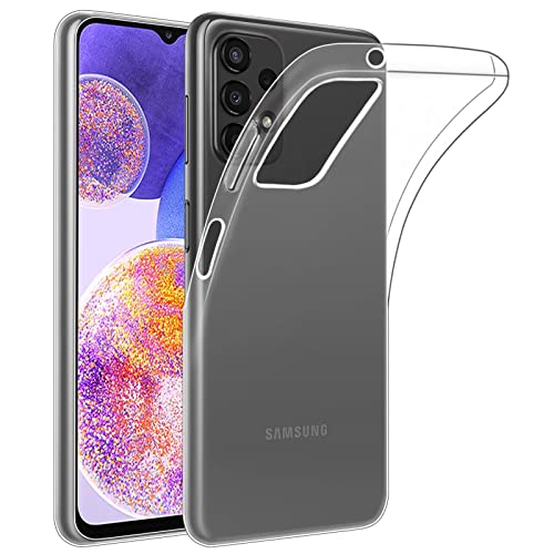 32nd Klare Gel Series - Crystal Clear Gel Ultra Dünn Schutzhülle Case Silikon für Samsung Galaxy A23 5G & M23 5G (2022), Durchsichtige Backcover Handyhülle TPU Hülle - Transparent von 32nd