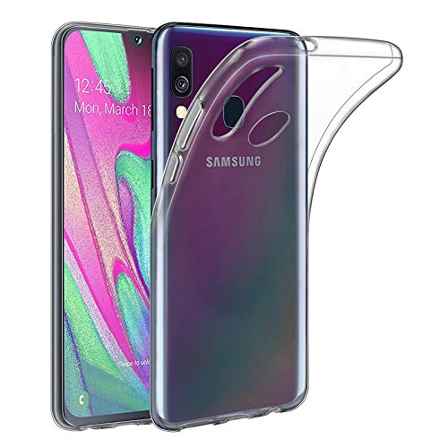 32nd Klare Gel Series - Crystal Clear Gel Ultra Dünn Schutzhülle Case Silikon für Samsung Galaxy A40 (2019), Durchsichtige Backcover Handyhülle TPU Hülle - Transparent von 32nd