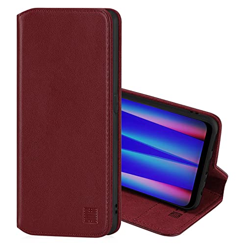 32nd Klassische Series 2.0 - Lederhülle Case Cover für OnePlus Nord CE 2, Echtleder Hülle Entwurf gemacht Mit Kartensteckplatz, Magnetisch und Standfuß - Burgunder 32nd Klassische Series 2.0 - Lederhülle Case Cover für OnePlus Nord CE 2, Echtleder Hülle Entwurf gemacht Mit Kartensteckplatz, Magnetisch und Standfuß - Burgunder von 32nd
