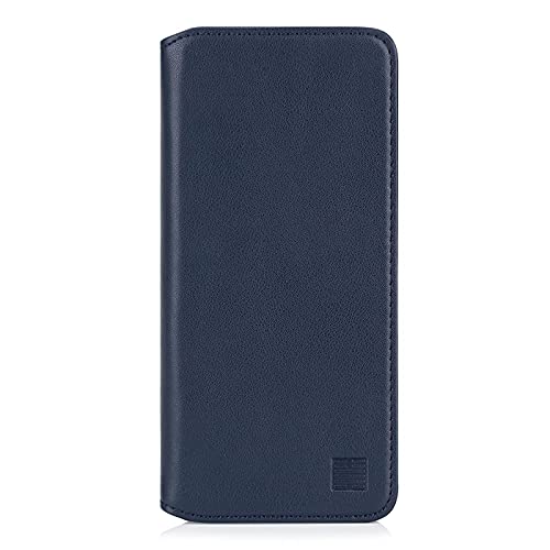 32nd Klassische Series 2.0 - Lederhülle Case Cover für Samsung Galaxy A51 (2020), Echtleder Hülle Entwurf gemacht Mit Kartensteckplatz, Magnetisch und Standfuß - Marineblau von 32nd