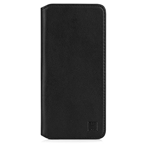 32nd Klassische Series 2.0 - Lederhülle Case Cover für Xiaomi Mi Note 10 Lite, Echtleder Hülle Entwurf gemacht Mit Kartensteckplatz, Magnetisch und Standfuß - Schwarz von 32nd