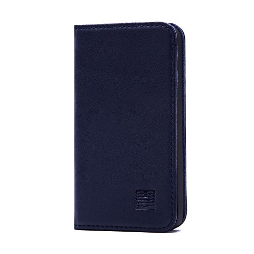 32nd Klassische Series - Lederhülle Case Cover für Apple iPhone 4 & 4S, Echtleder Hülle Entwurf gemacht Mit Kartensteckplatz, Magnetisch und Standfuß - Marineblau 32nd Klassische Series - Lederhülle Case Cover für Apple iPhone 4 & 4S, Echtleder Hülle Entwurf gemacht Mit Kartensteckplatz, Magnetisch und Standfuß - Marineblau von 32nd