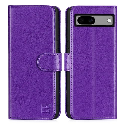32nd PU Leder Mappen Hülle Flip Case Cover für Google Pixel 7A, Ledertasche Hüllen Mit RFID-Blockierung Kartensteckplatz, Magnetverschluss und Standfuß - Violett 32nd PU Leder Mappen Hülle Flip Case Cover für Google Pixel 7A, Ledertasche Hüllen Mit RFID-Blockierung Kartensteckplatz, Magnetverschluss und Standfuß - Violett von 32nd