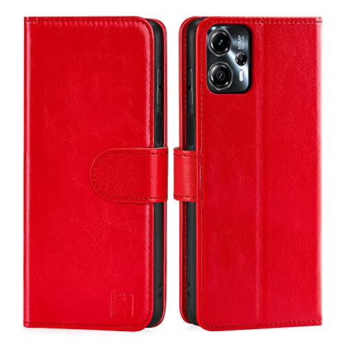 32nd PU Leder Mappen Hülle Flip Case Cover für Motorola Moto G13 & Moto G23, Ledertasche Hüllen Mit RFID-Blockierung Kartensteckplatz, Magnetverschluss und Standfuß - Rot 32nd PU Leder Mappen Hülle Flip Case Cover für Motorola Moto G13 & Moto G23, Ledertasche Hüllen Mit RFID-Blockierung Kartensteckplatz, Magnetverschluss und Standfuß - Rot von 32nd