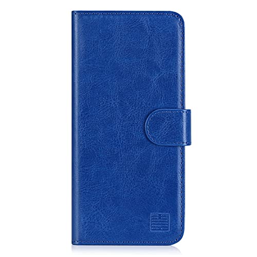 32nd PU Leder Mappen Hülle Flip Case Cover für OnePlus Nord N10 5G, Ledertasche hüllen mit Magnetverschluss und Kartensteckplatz - Blau von 32nd
