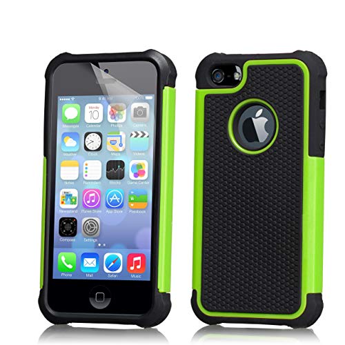 32nd Shockproof Series - Schutz Stoßdämpfung hülle vor Stürzen und Stößen für Apple iPhone 5, 5S & SE, Case Cover mit Stoßdämpfenden Kern - Grün 32nd Shockproof Series - Schutz Stoßdämpfung hülle vor Stürzen und Stößen für Apple iPhone 5, 5S & SE, Case Cover mit Stoßdämpfenden Kern - Grün von 32nd