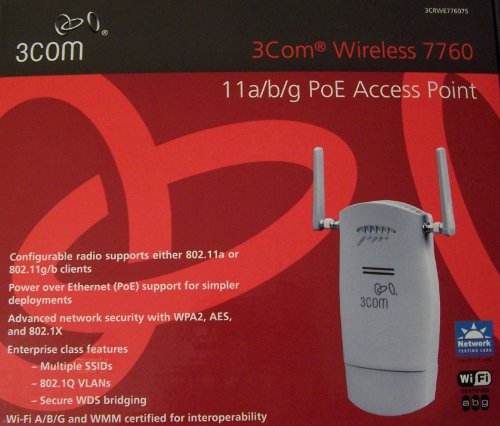 3Com 3CRWE776075 AccessPoint 7760 Ethernet Wireless PoE, 802.11a, 802.11b, 802.11g von 3com