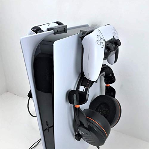 3D Cabin Halterung kompatibel mit PS5 Controller & Kopfhörer Konsole Halterung Halterung für PlayStation 5 Digital oder Disc DualSense (links und rechts) Grau [video game] von 3D Cabin