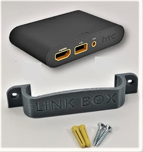 HTC Vive Link Box Wandhalterung/Halterung unter dem Schreibtisch, Grau von 3D Cabin