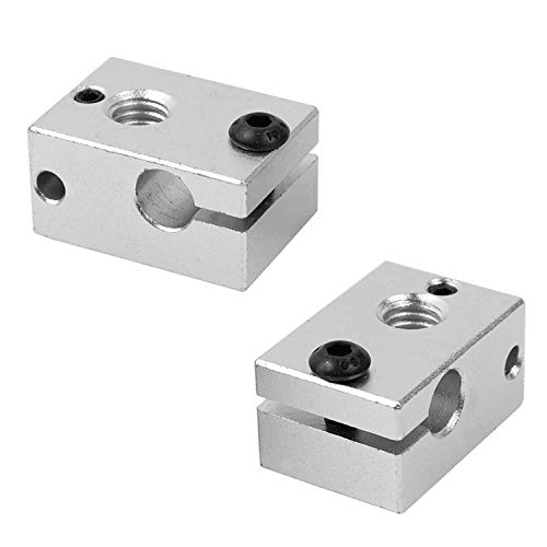 3D FREUNDE 2x Aluminium Heizblock für E3D V6 Clone PT100 Sensor Cartridge Heater Block Extruder Hotend RepRap Prusa I3 Makerbot 3D Drucker von 3D FREUNDE