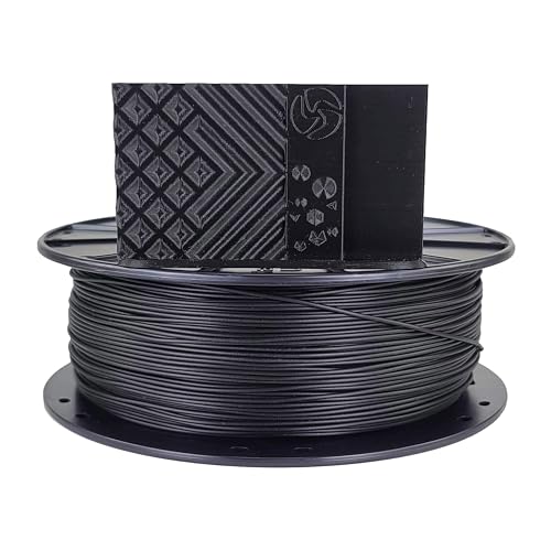 3D Fuel Pro PLA (PLA+) 3D Printing Filament, Made in USA with High Impact Strength & Dimensional Accuracy +/- 0.02 mm, 1 kg (2.2 lbs) 1.75mm Spool in Midnight Black von 3D"FUEL FUELING YOUR CREATIVITY
